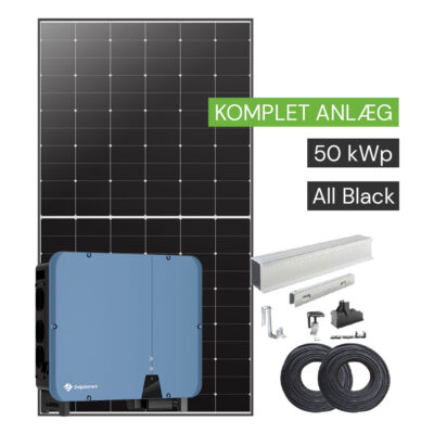 Komplet 50 kW solcelleanlæg