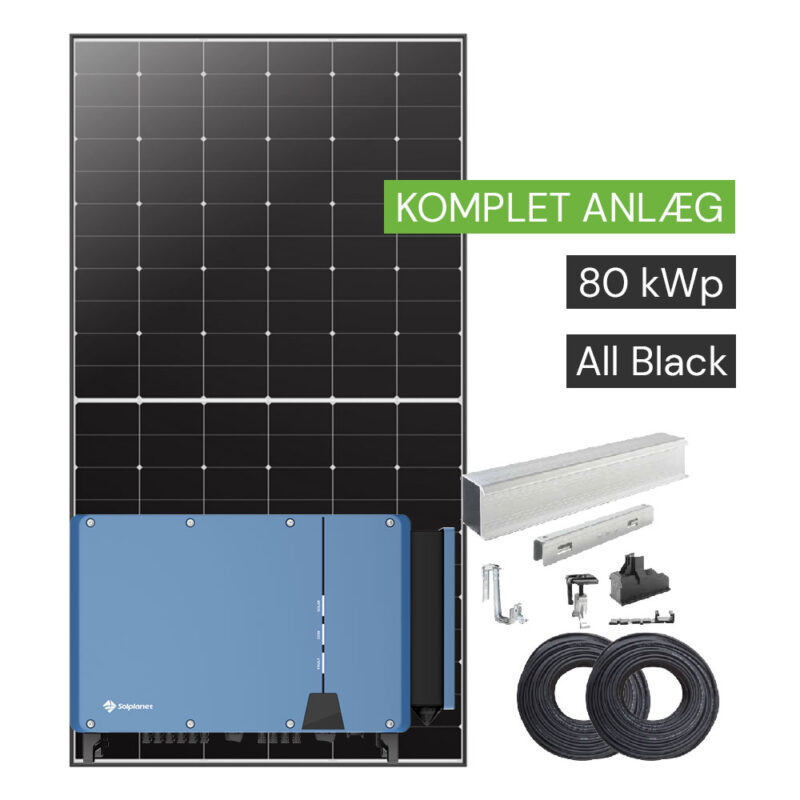 80 kW solcelleanlæg til virksomheder med Solplanet inverter